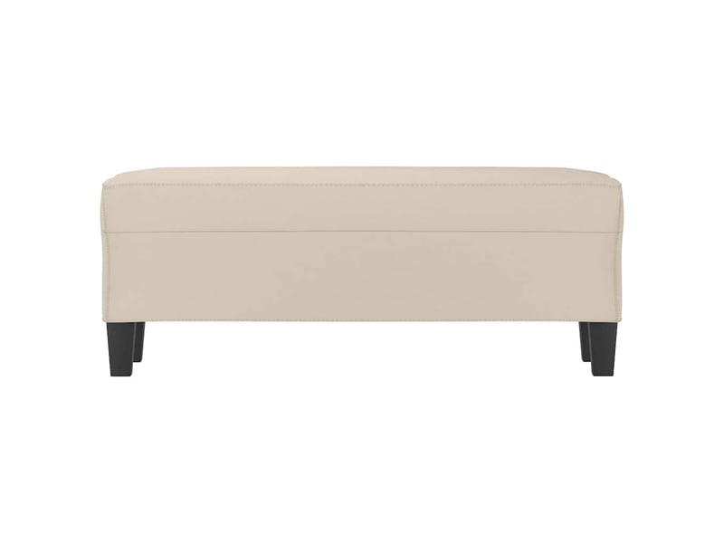 Banc d'entrée, banc d'intérieur crème 100x35x41 cm tissu microfibre  - Conforama C