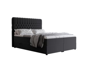 Lit coffre 180x200 cm IDOHOME ALBA coloris noir
