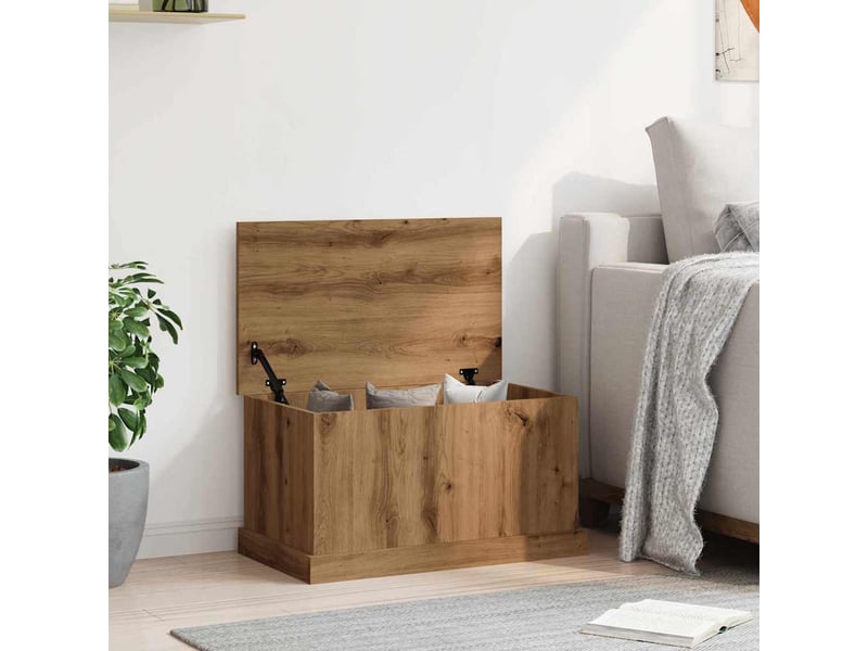  Boîtes de rangement chêne artisanal 70x40x38 cm bois ingénierie  - Conforama B