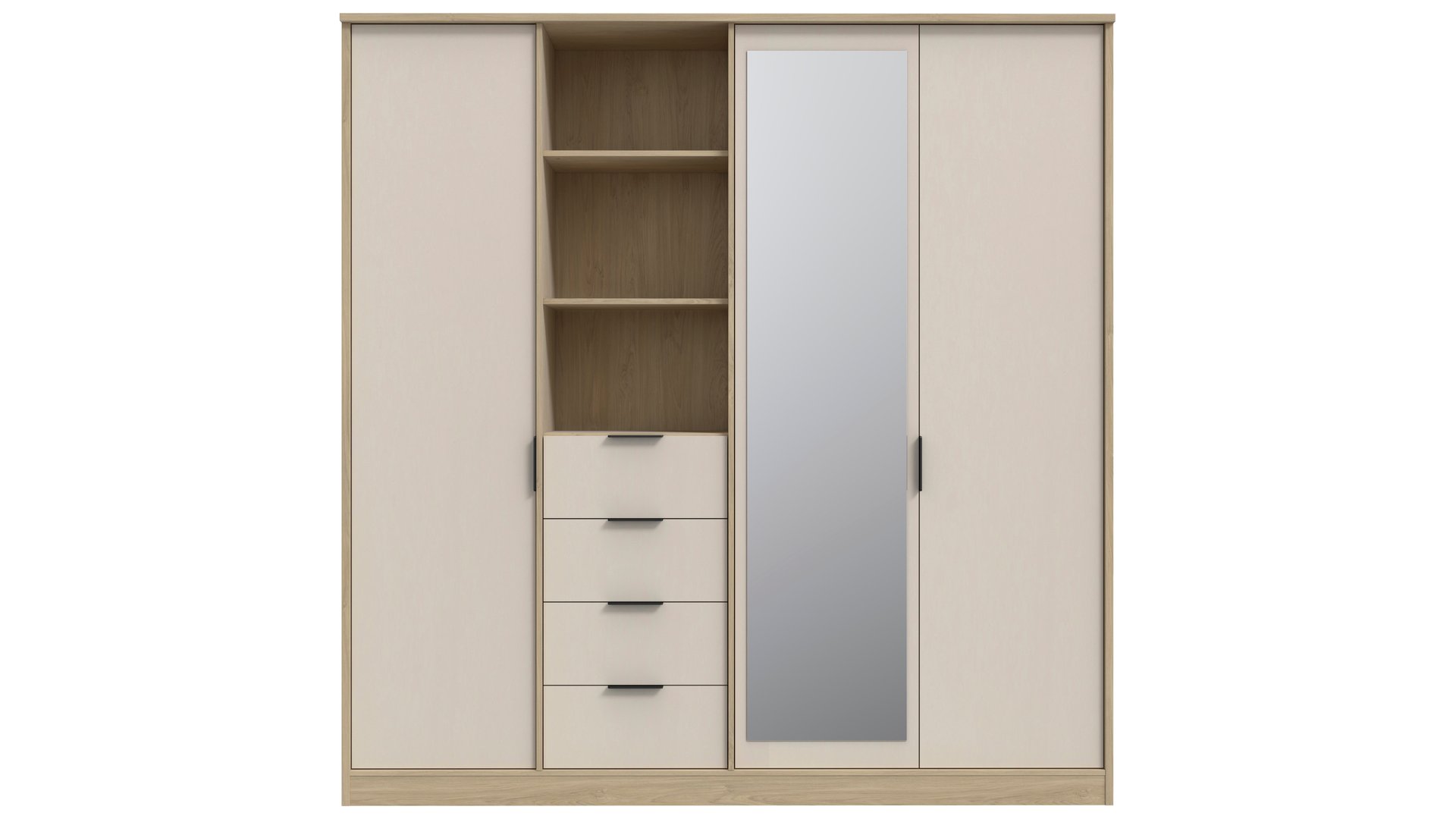 Armoire RHODES beige 212.7 Conforama