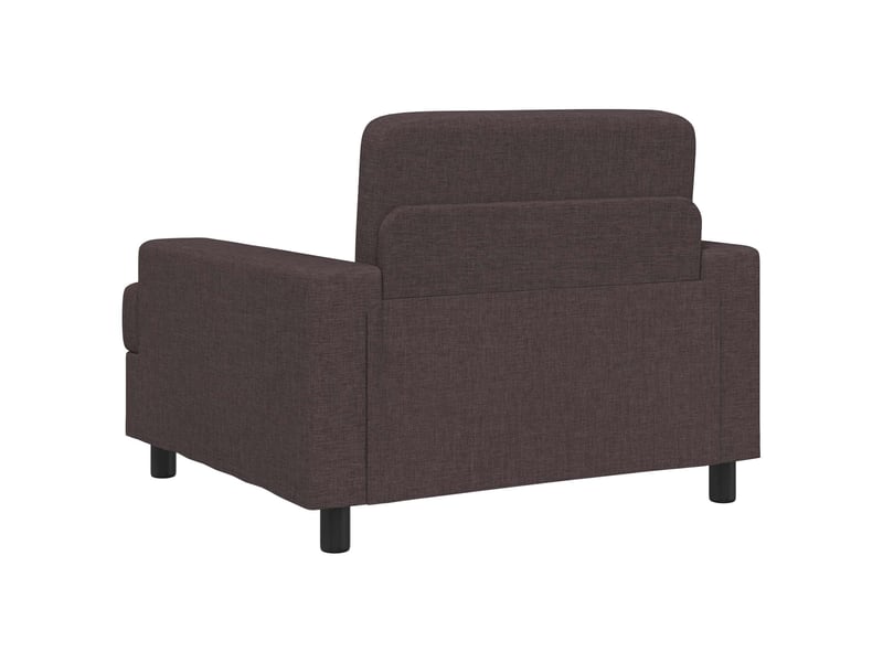  Vidaxl fauteuil marron foncé tissu  - Conforama E