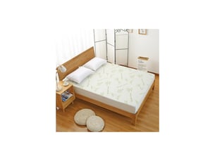 Protège matelas bambou imperméable 160 x 200 cm bonnet 35 cm