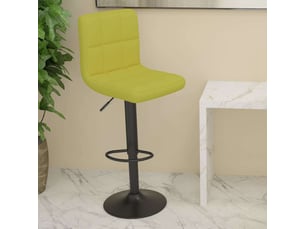 Tabouret de bar, chaise de bar vert tissu