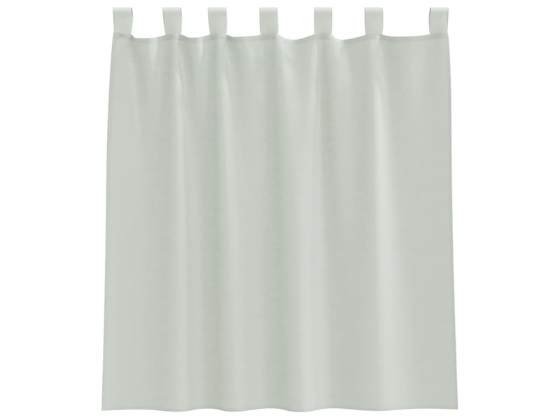  Lot de 2 voilages à œillets, voilages à anneaux gris clair 140 x 140 cm cf48960  - Conforama D