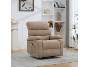 Fauteuil relax électrique  RAELUNYI Cuir / Tissu noir