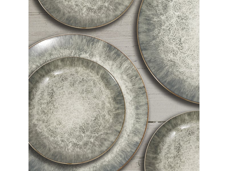  Set vaisselle 12 . Porcelaine vert  - Conforama Y