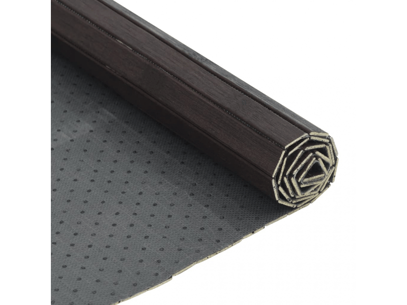  Tapis rectangulaire marron foncé 60x500 cm bambou - comfortxl 376737 - Conforama E
