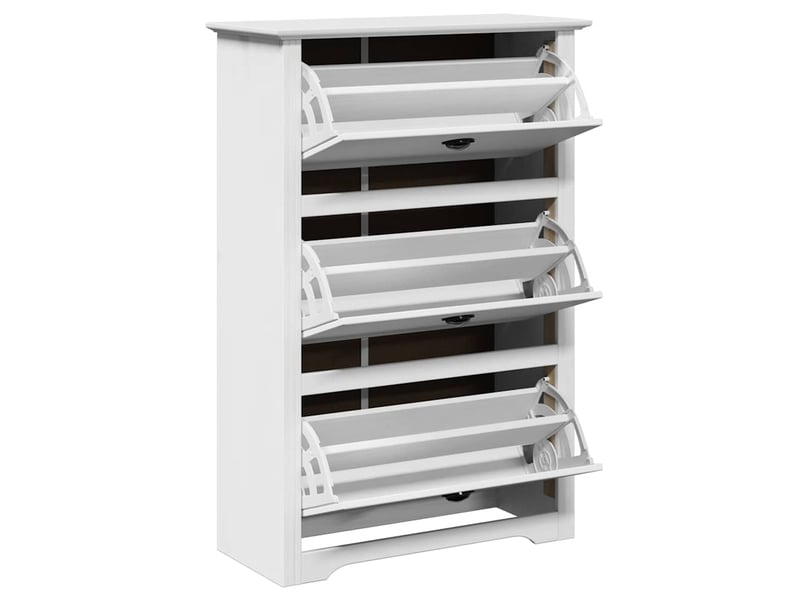  Meuble à chaussures, étagère à chaussures bodo blanc 80x35x118 cm  - Conforama E