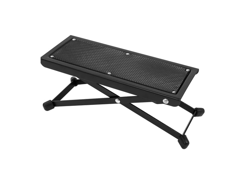  Repose-pieds de guitare réglable en 4 hauteurs – noir  - Conforama A
