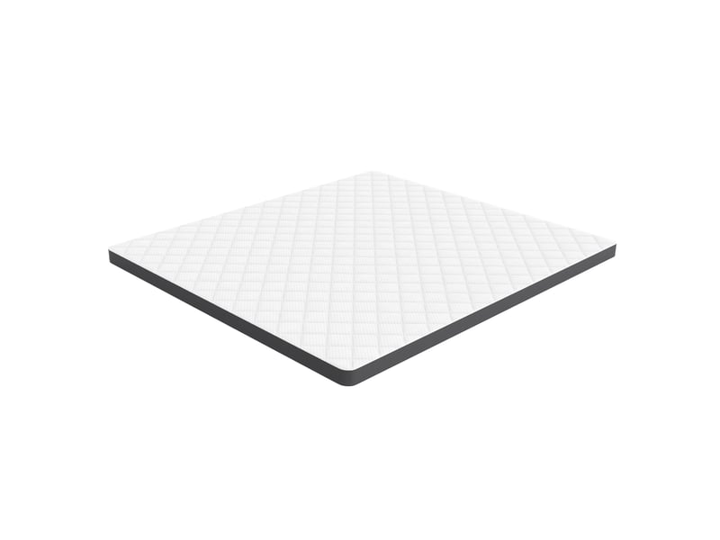  Matelas 90x200 cm - épaisseur 7 cm, indice h3, 7 zones, cœur en mousse profilée sur les deux côtés, livré comprimé, certifié oeko-tex, blanc et gris Luxe haut de gamme - Conforama A