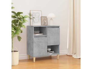 Buffet - bahut - meuble de rangement gris béton 60x35x70 cm bois d'ingénierie