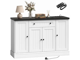 Buffet 3 porte(s) 1 tiroir(s) PANGIVO - 120 cm coloris bicolore