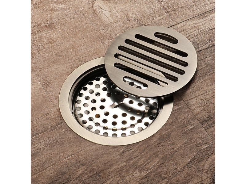  Drain de sol de salle de bain en bronze – drain de sol de douche unique et antique – drain de sol de jardin sculpté 10 × 10 cm  - Conforama D