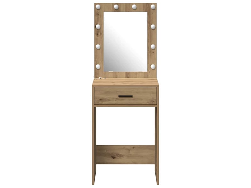  Coiffeuse, table de toilette chêne artisanal 50x41x135 cm shl98966  - Conforama E
