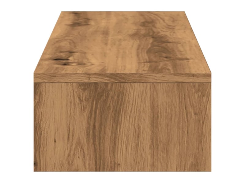  Support de moniteur table meuble bureau et tiroirs artisanal bois ingénierie marron 02_0044962  - Conforama D