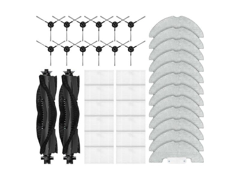  For airzeen r7 airzeen j10 laresar p10 replacement parts accessories main side brush filter mop cloth  - Conforama A