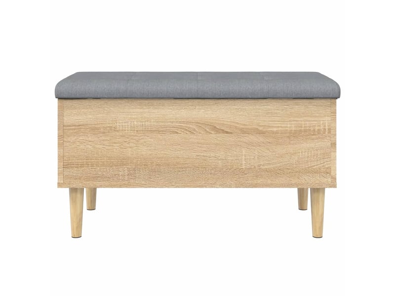  Banc chambre, banc de rangement chêne sonoma 82x42x46 cm bois d'ingénierie  - Conforama E
