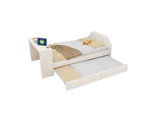 Lit simple 90x200 cm <strong>MODERNLUXE</strong>  <strong></strong> coloris beige