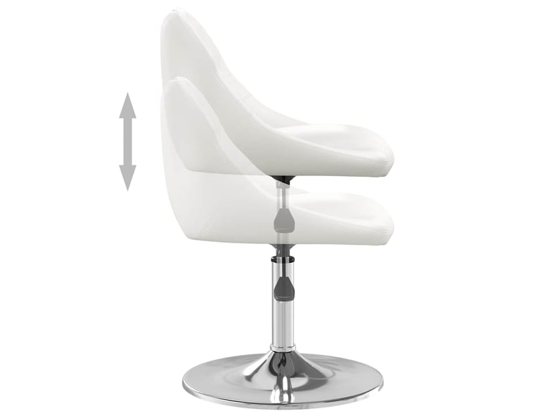  Tabouret de bar, chaise de bar blanc similicuir shl28343  - Conforama D