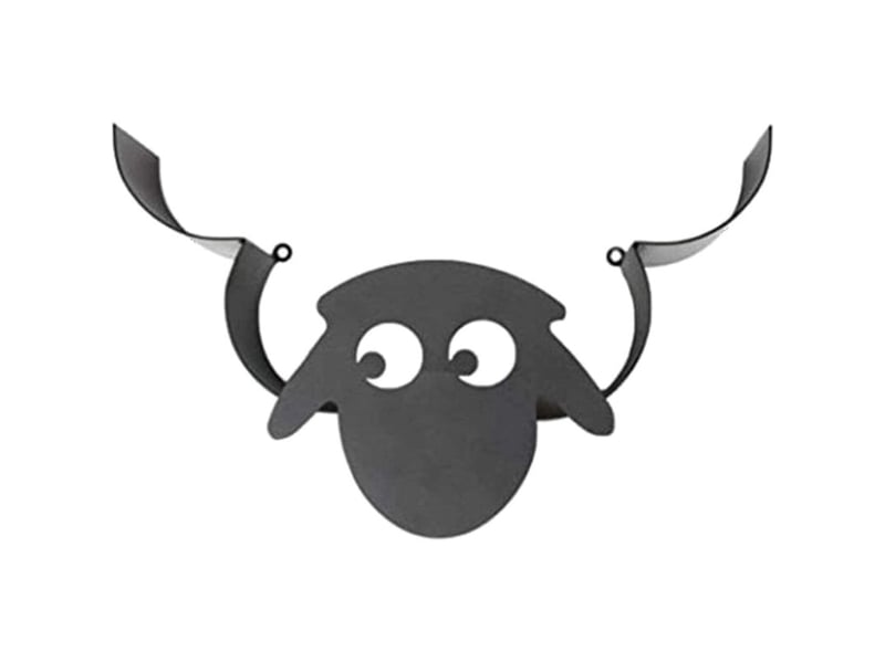  Porte-rouleau de papier toilette, nouveauté toilette mouton en métal noir, support animal debout libre fixé au mur pour toutes sortes  - Conforama B