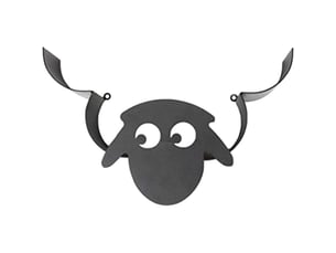 Porte-rouleau de papier toilette, nouveauté toilette mouton en métal noir, support animal debout libre fixé au mur pour toutes sortes