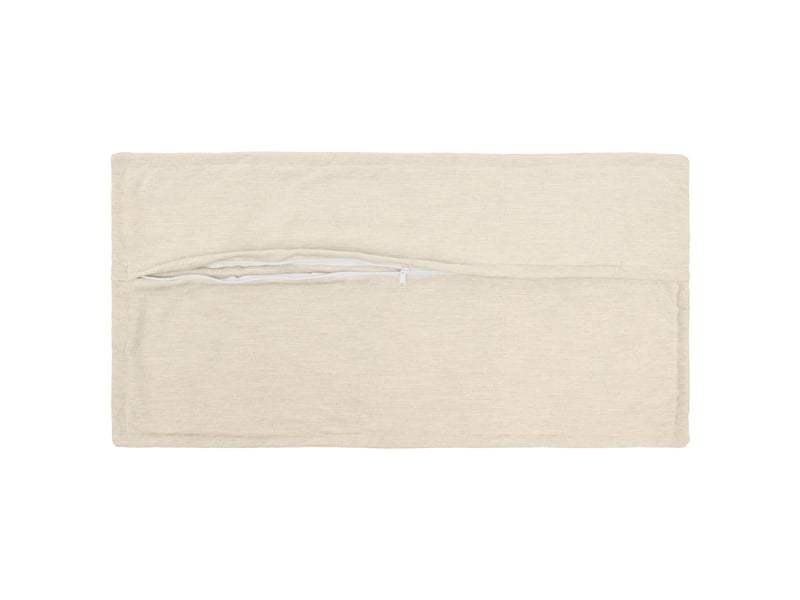 Lot de 12 housses de coussin houten crème 40 x 80 cm tissu chenille cf49003  - Conforama D