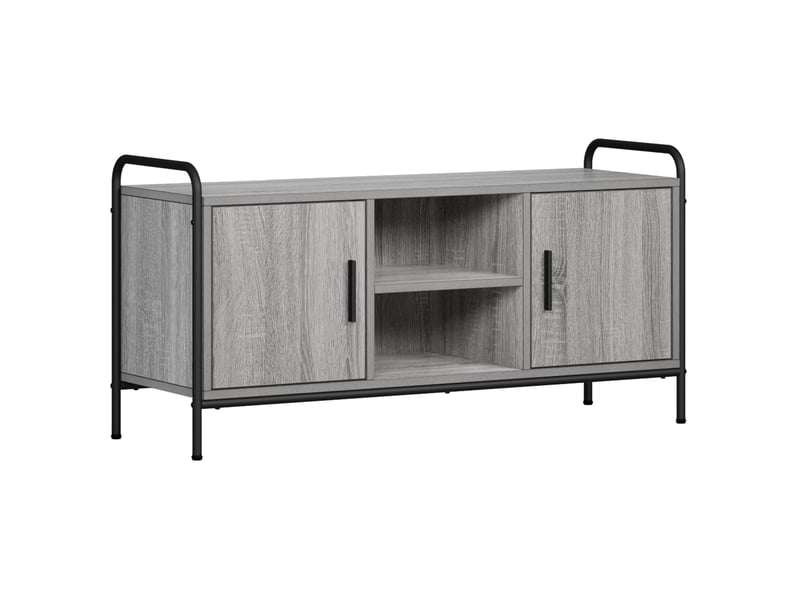  Meuble tv moderne, banc tv 99x33x50 cm sonoma gris bois d'ingénierie  - Conforama A
