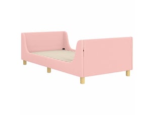 Lit simple 90x200 cm    coloris rose