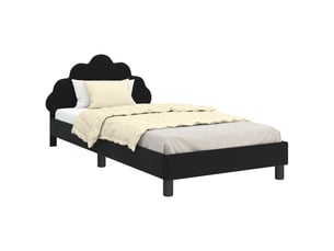 Lit simple 90x200 cm    coloris noir