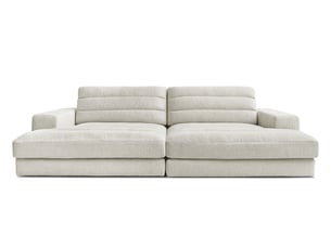 Canapé droit fixe BOBOCHIC SIERRA 4 places Tissu jaune