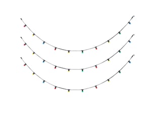 Guirlande lumineuse connectable noire avec prise 14m incl. E27 30 lumières ip64 - lubber