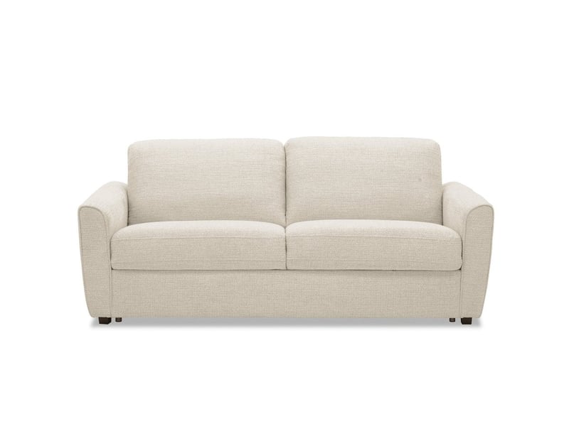 Canapé convertible express 3 places en velours texturé beige kaliana 5278R-3P-BEI - Conforama E