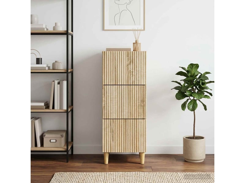 Armoire de rangement bureau, armoire à tiroirs chêne sonoma 33 x 34,5 x 90 cm shl7785 - Conforama B