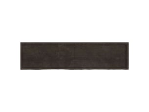 Étagère flottante, etagère murale, étagère suspendue marron foncé bois chêne massif traité cf42405