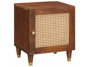 Table de chevet - cabinet de chevet - table de nuit 2 pièces marron 40 x 33,5 x 46 cm