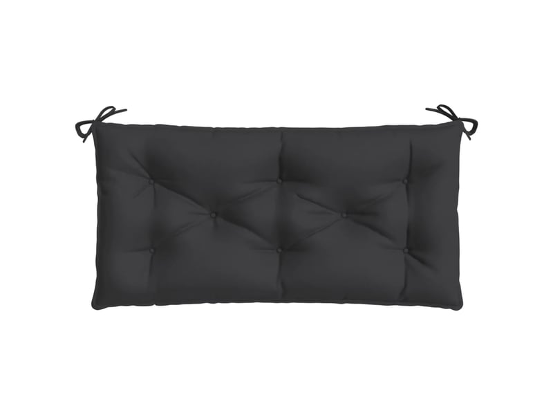  Lot de 2 coussins de banc jardin, coussins d'assise noir 100x50x7 cm tissu oxford cf58730  - Conforama E