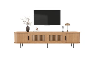 Meuble tv coloris naturel 180 cm <strong>WISHDOR</strong> <strong></strong>