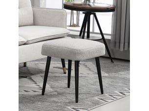 Pouf / repose pied VIVRYN gris