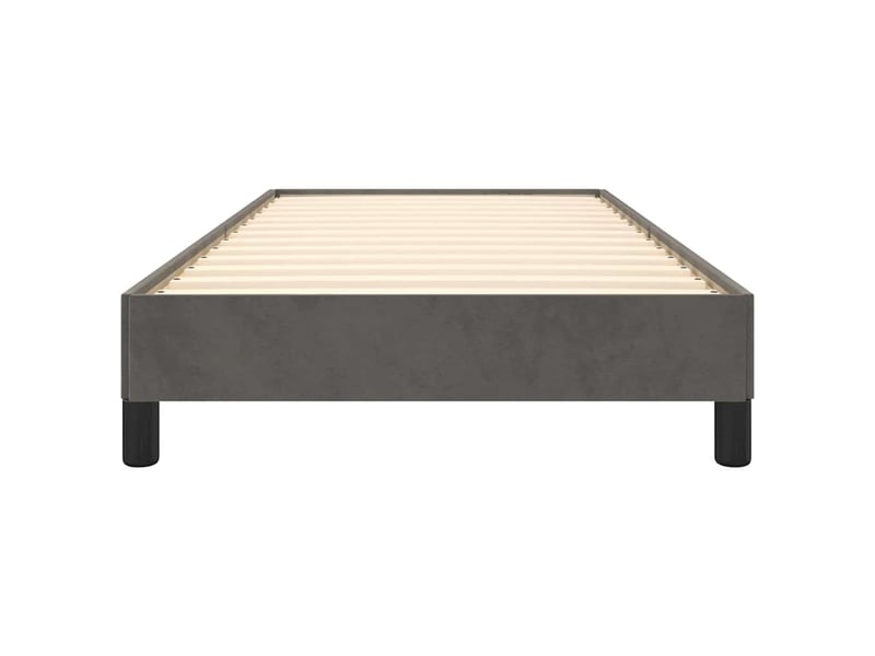  Lit simple- lit adulte -  cadre de lit sans matelas gris foncé 100x200 cm velours  - Conforama D