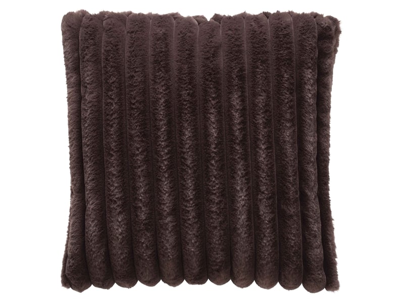 Coussin marron 40 cm 40 cm FURRY - Conforama A