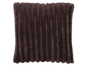 Coussin 40x40 cm marron Intérieur <strong></strong> <strong>FURRY</strong>