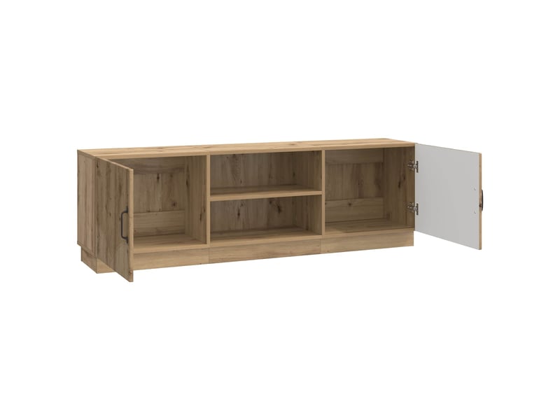  Meuble tv - banc tv - meuble de rangement 150 x 31 x 47 cm chêne artisanal bois d'ingénierie  - Conforama E