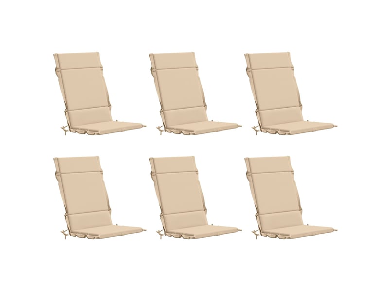  Lot de 6 coussins de chaise à dossier haut gemert cf59374  - Conforama A