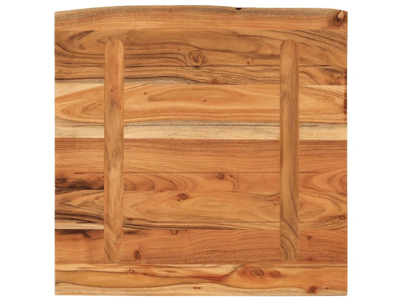 Comptoir de salle de bain, plan de travail 60x60x2,5 cm carré bois massif acacia cf65755 - Conforama E