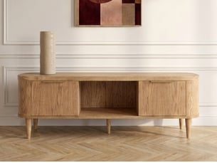 Meuble tv coloris marron 180 cm <strong>BOBOCHIC</strong> <strong>MAZARGUES</strong>