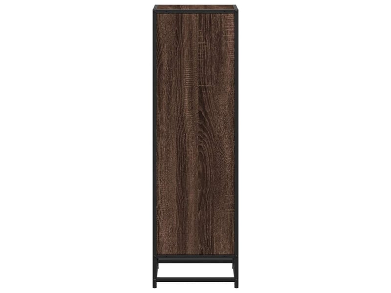  Bibliothèque, étagère de rangement chêne marron 33,5x33x107,5 cm bois d'ingénierie  - Conforama E