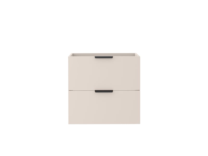  Meuble sous vasque suspendu luna cachemire mat 60 cm  - Conforama D