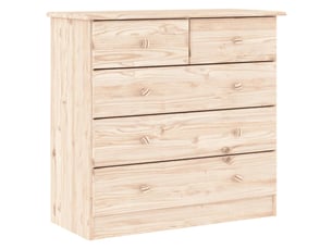 Commode 1 tiroir(s)    <strong></strong> <strong></strong> coloris marron largeur 77 cm