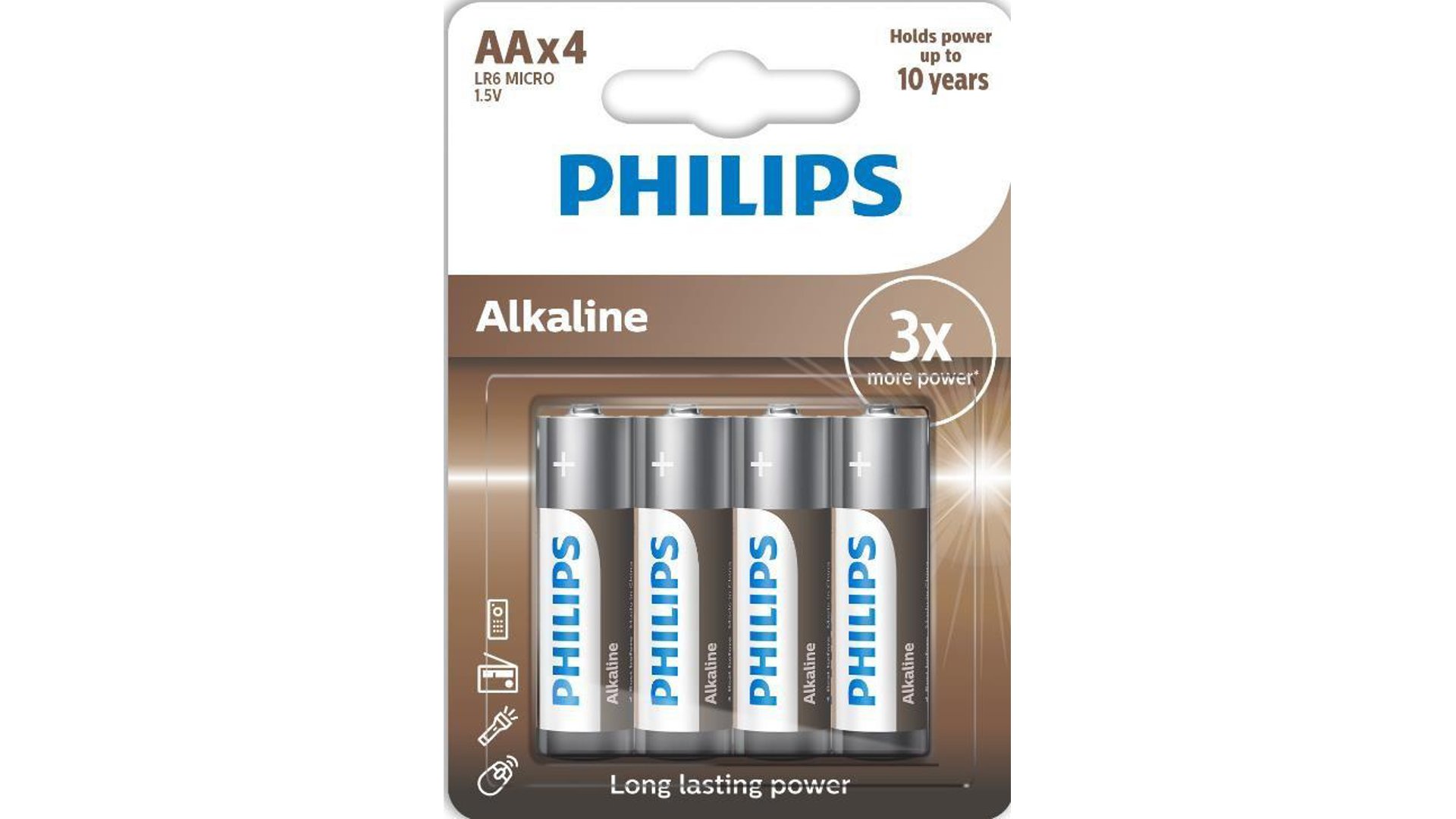 PILE ET ACCUMULATEUR PHILIPS BRUN LR6A10BP/10