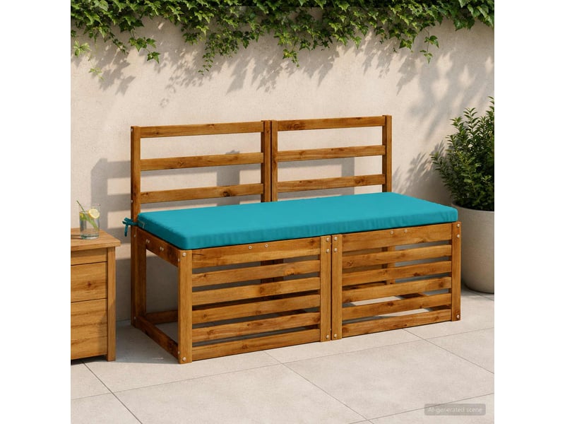 Coussin de banc, coussin d'assise, coussin de canapé soest 100 % polyester turquoise 110 x 50 x 5 cm cf53630 - Conforama B